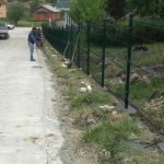 montaža panelne ograde ulica